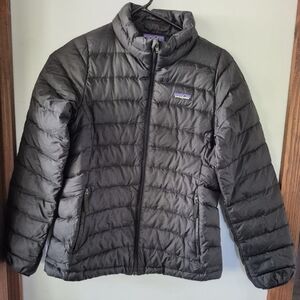 Patagonia Black Puffer Zip-up Jacket, Fits Kids Size 12 or Xsm Petite women